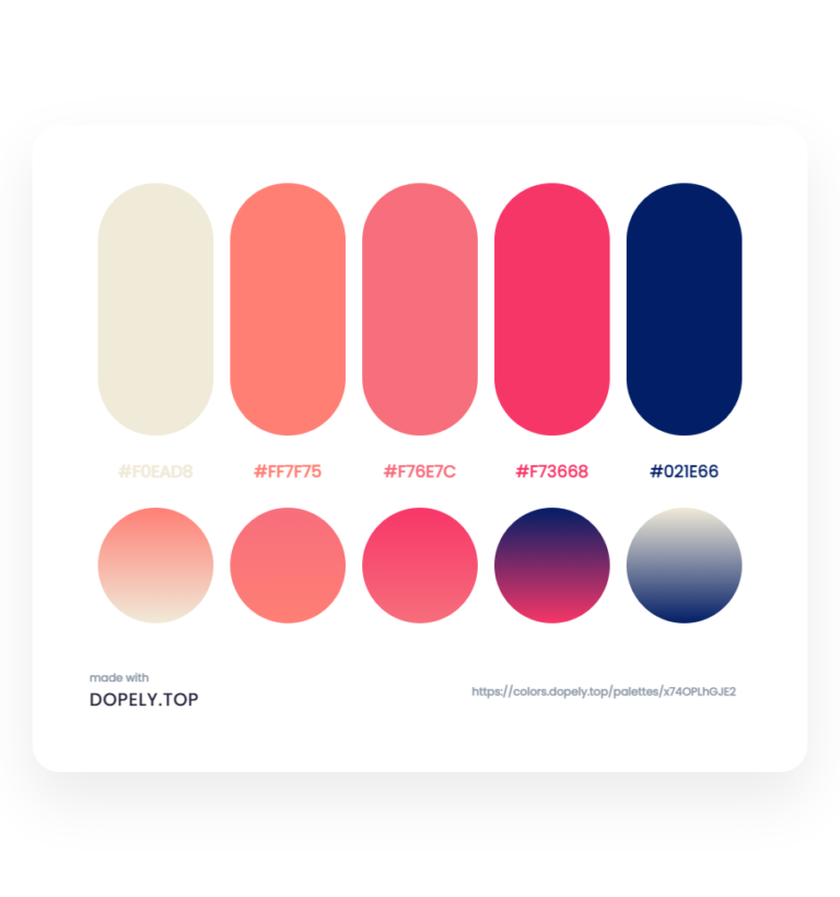 40 Elegant Color Palettes With Their Gradients | Inside Colors