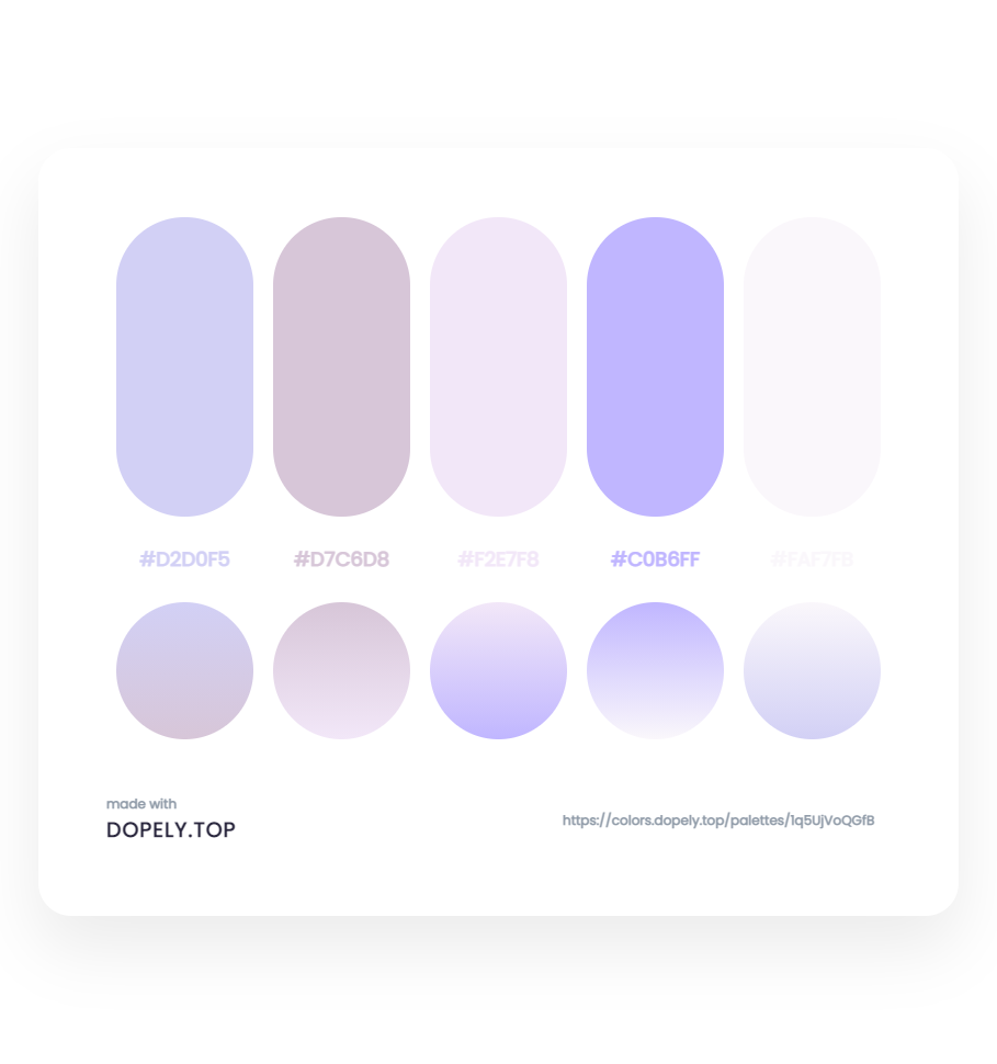 Elegant Color Palette With Their Gradient for logo deisgn - ِDopely Inspiration