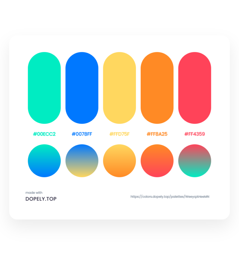 40 Elegant Color Palettes With Their Gradients | Inside Colors