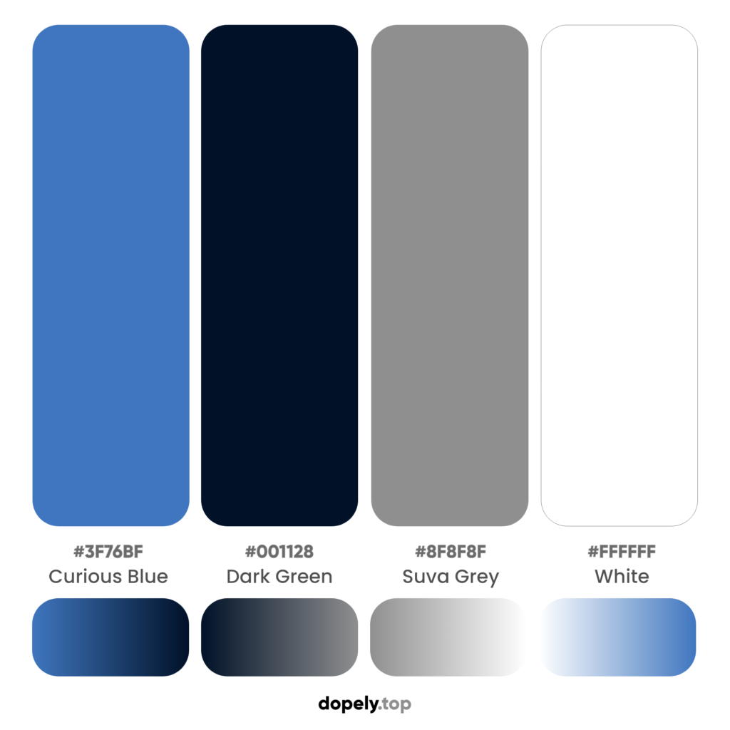 15 Blue Color Palette Inspirations with Names & hex Codes