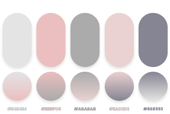 gray color palette and hex color #BABABA