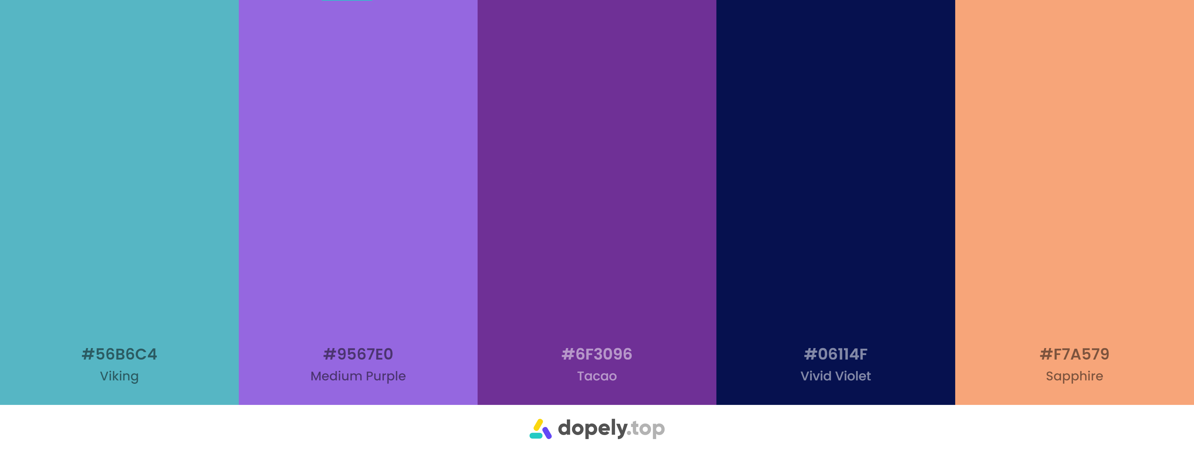 Purple Color Palette Inspirations with Names & hex Codes!