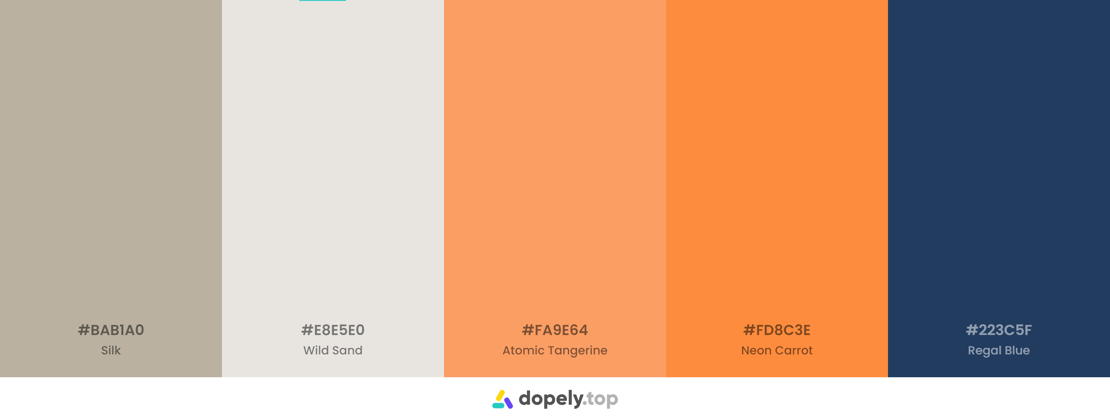 Orange Color Palette Inspirations with Names & hex Codes