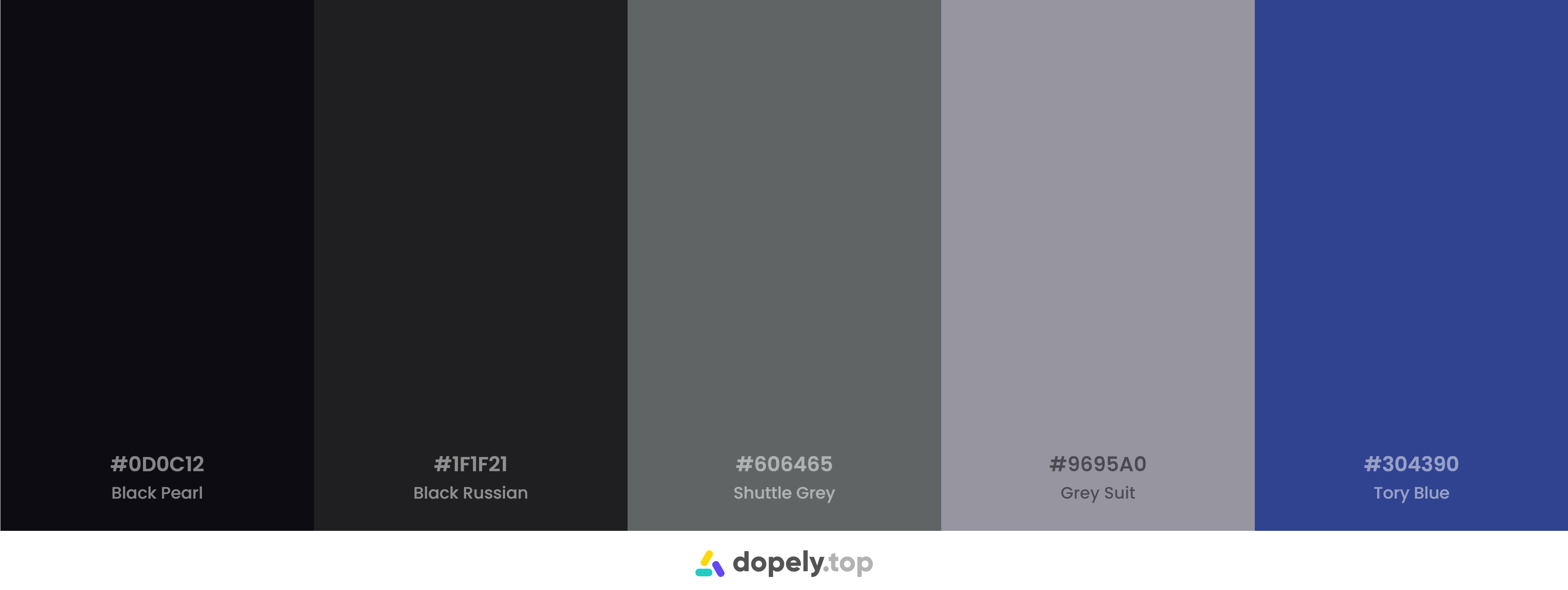 10 Black Color Palette Inspirations with Names & hex Codes! – Inside Colors