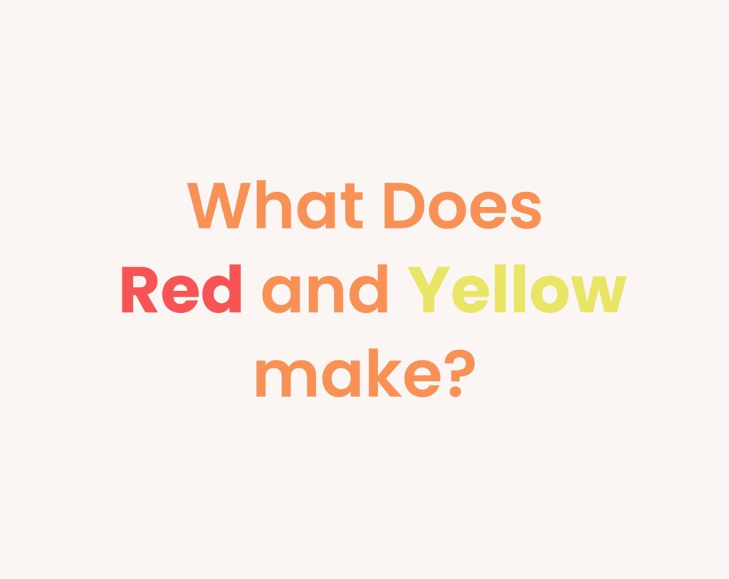 red and yellow color mixer