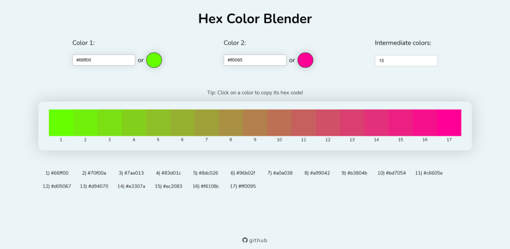 color blender hex