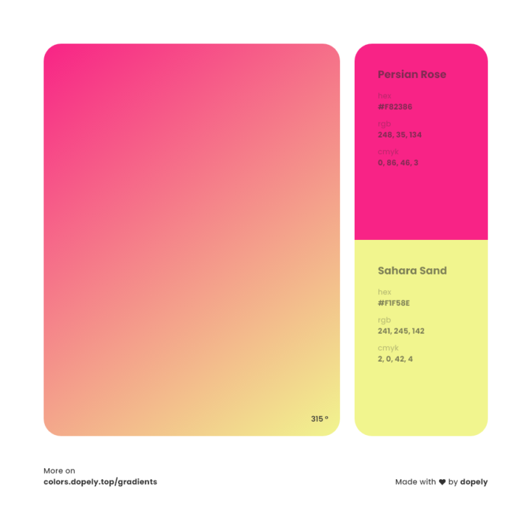 Pink Gradient Inspirations with Names & Codes | Inside Colors