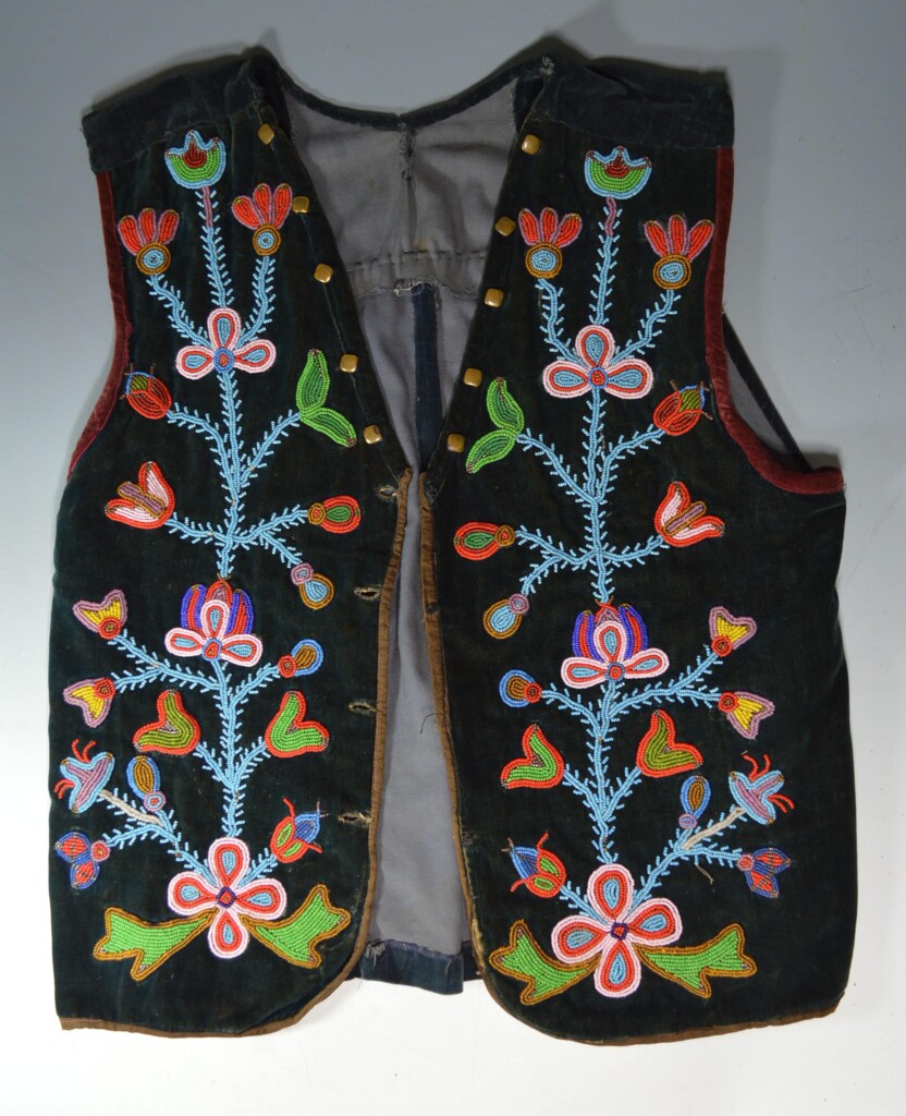 native american beaded embroidered vest