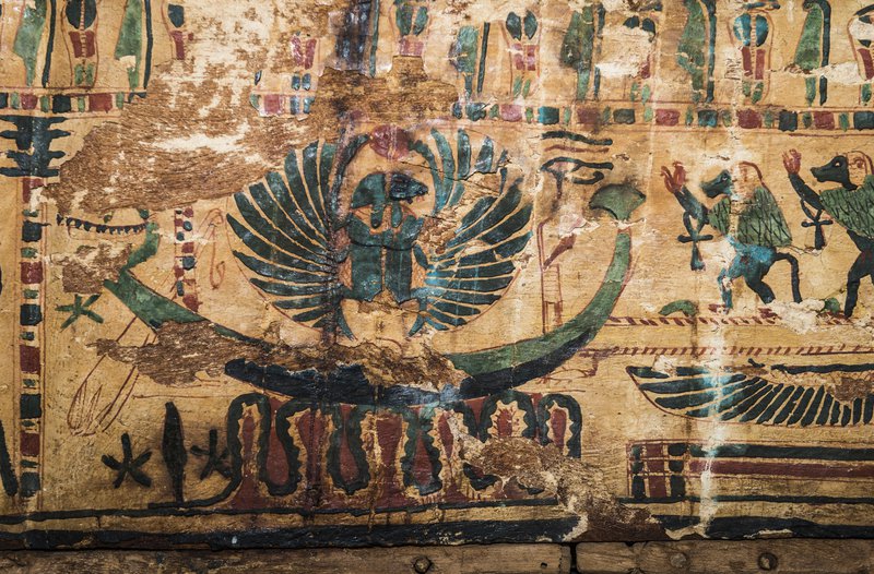 Egyptian colors, green. green color in ancient Egyptian painting
