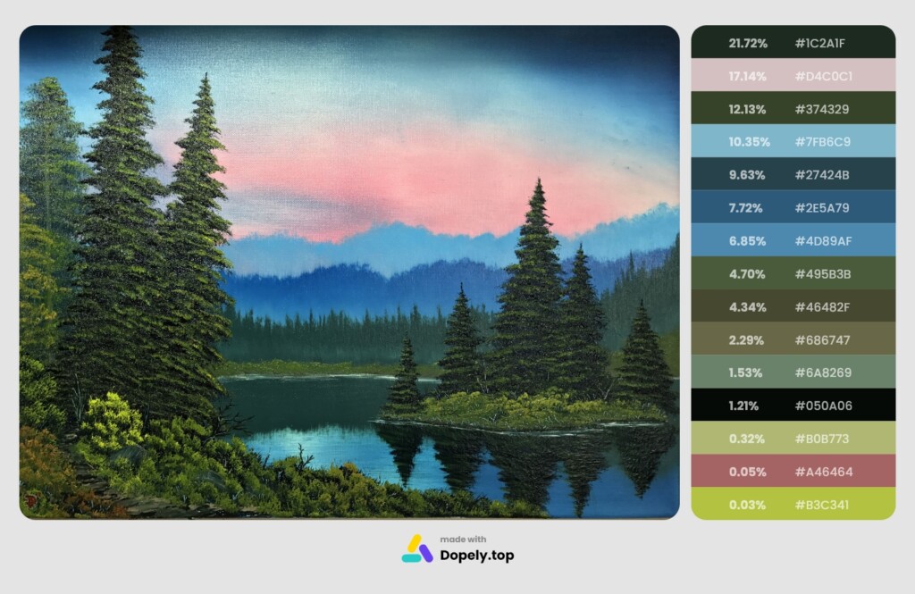 Bob Ross Color List Chart Meme Bob Ross Poster Bob Ross Collection Bob 