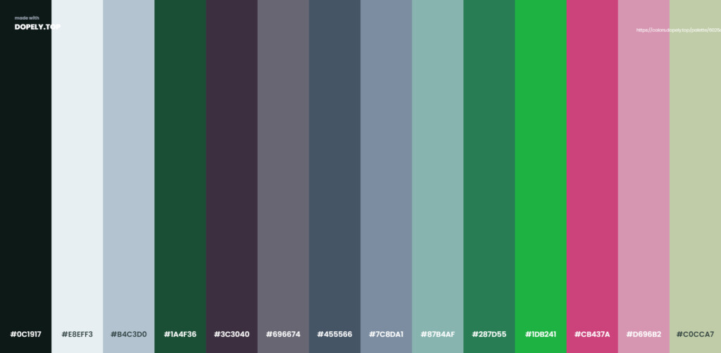 Chinese color palette by Dopely color palette generator-1