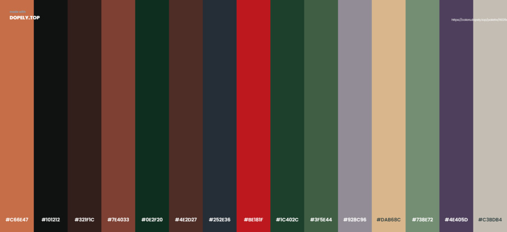 Chinese color palette by Dopely color palette generator-10