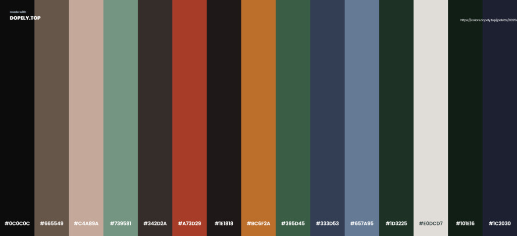 Chinese color palette by Dopely color palette generator-14