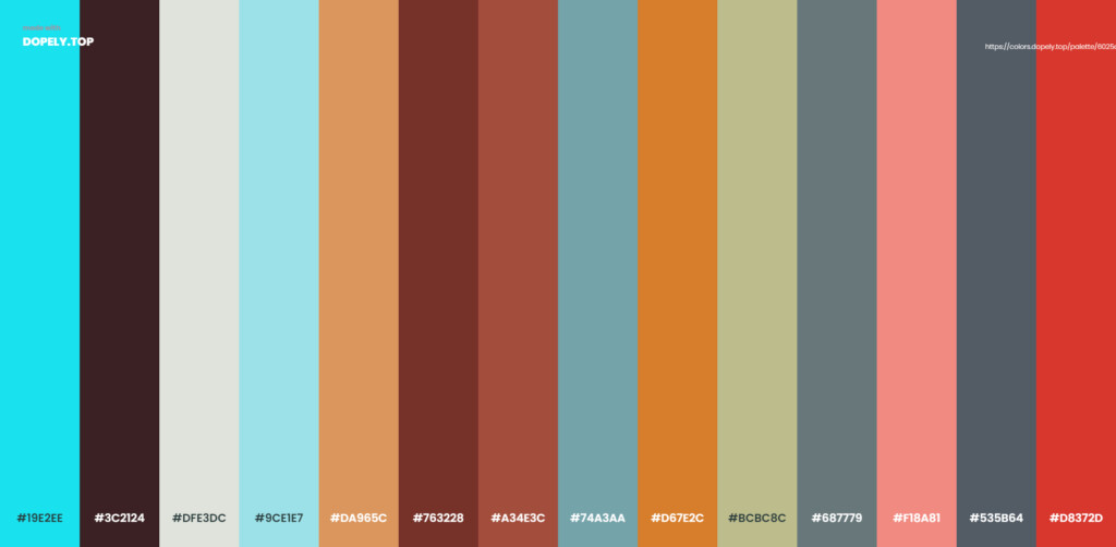 Chinese color palette by Dopely color palette generator-15