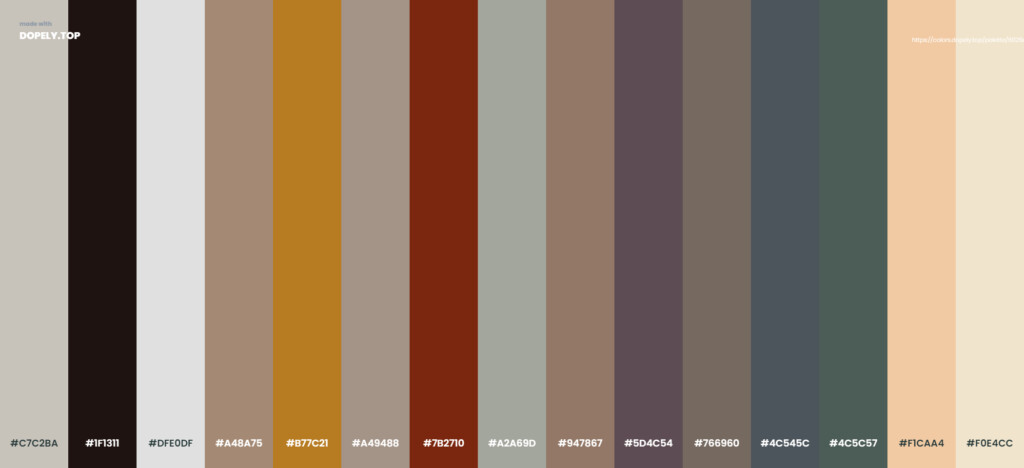 Chinese color palette by Dopely color palette generator-2
