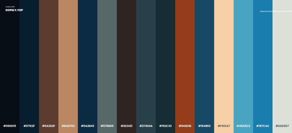 Chinese color palette by Dopely color palette generator-4