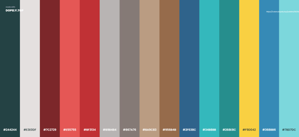 Chinese color palette by Dopely color palette generator-5