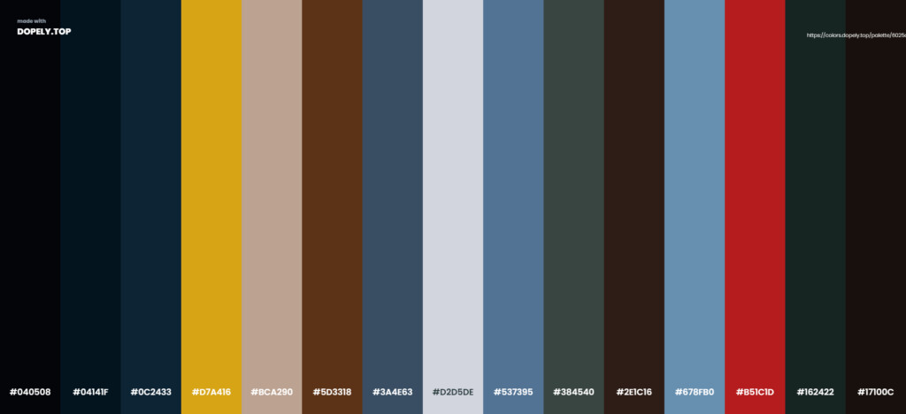 Chinese color palette by Dopely color palette generator-6