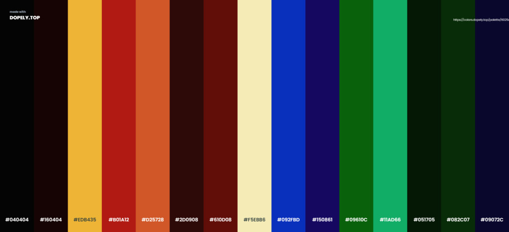 Chinese color palette by Dopely color palette generator-9