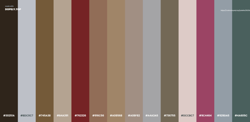 Christmas color palette made by Dopely color palette generator-5