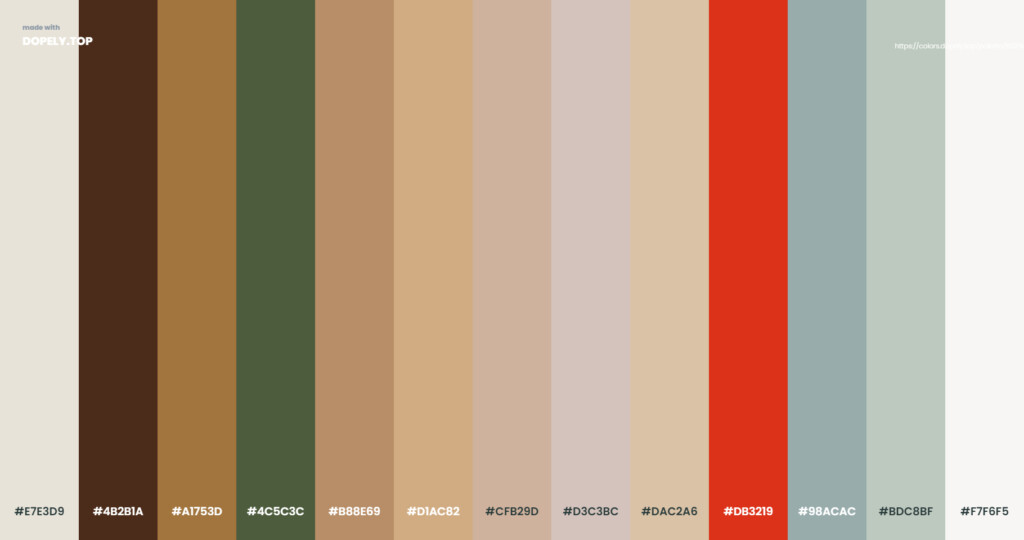 Christmas color palette made by Dopely color palette generator-8