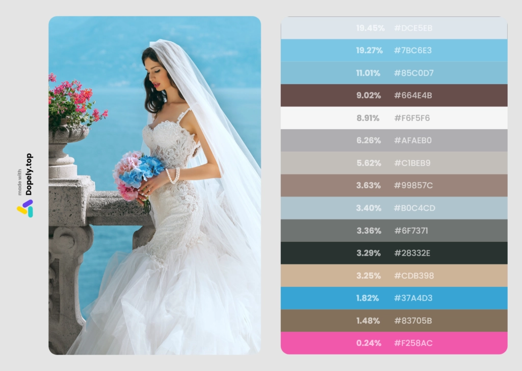 inspirational color palette of wedding colors for spring3