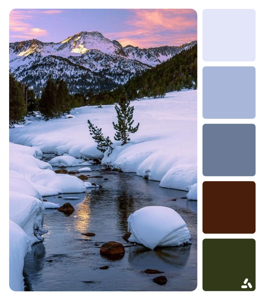 Dopely winter color palette inspiration