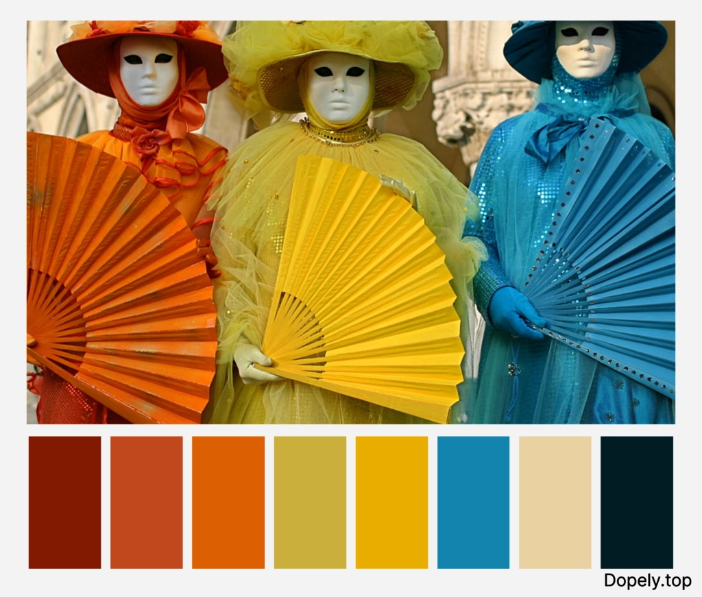 color palette inspiration of Mardi Gras by Dopely color palette generator4