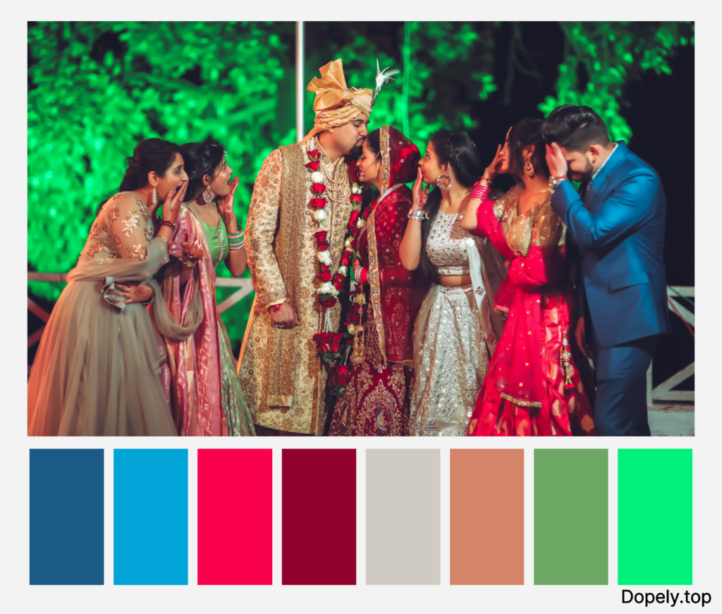 color palette inspiration of Indian colors by Dopely color palette generator7