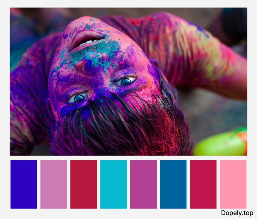 color palette inspiration of Indian colors by Dopely color palette generator5