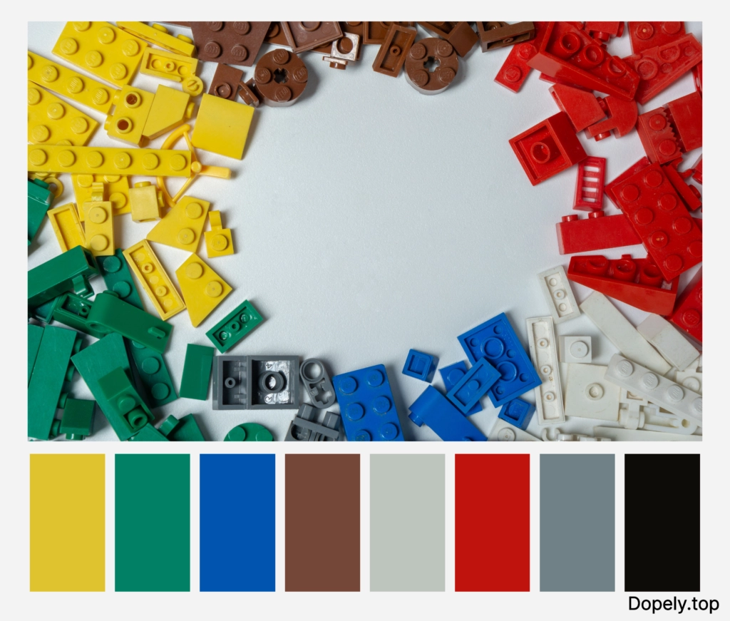 color palette inspiration of lego day by Dopely color palette generator5