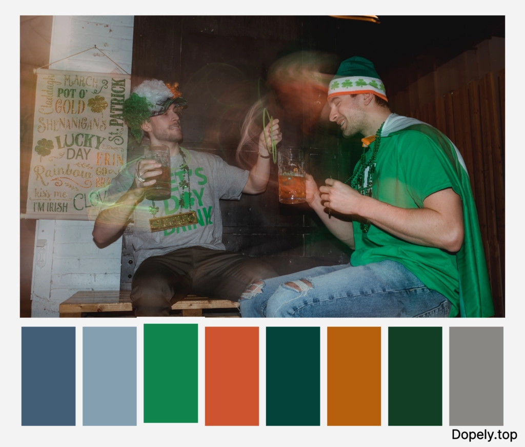 color palette inspiration of St. Patrick by Dopely color palette generator4