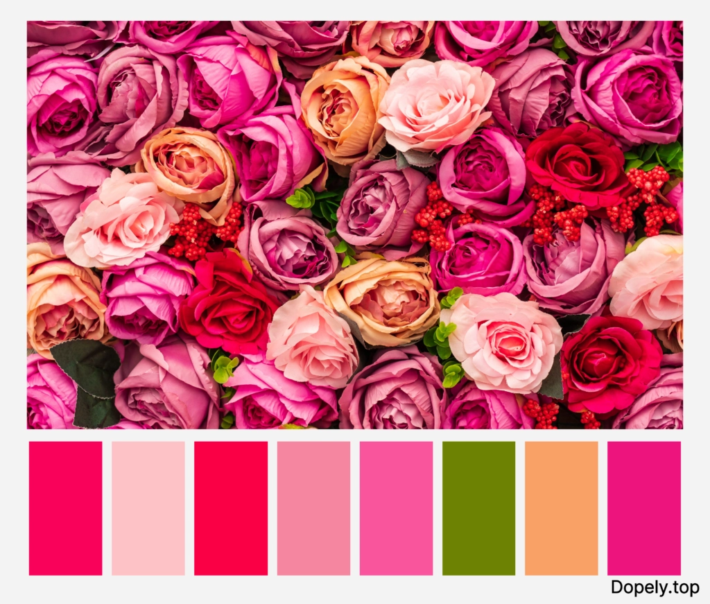 color palette inspiration of Women's Day by Dopely color palette generator1