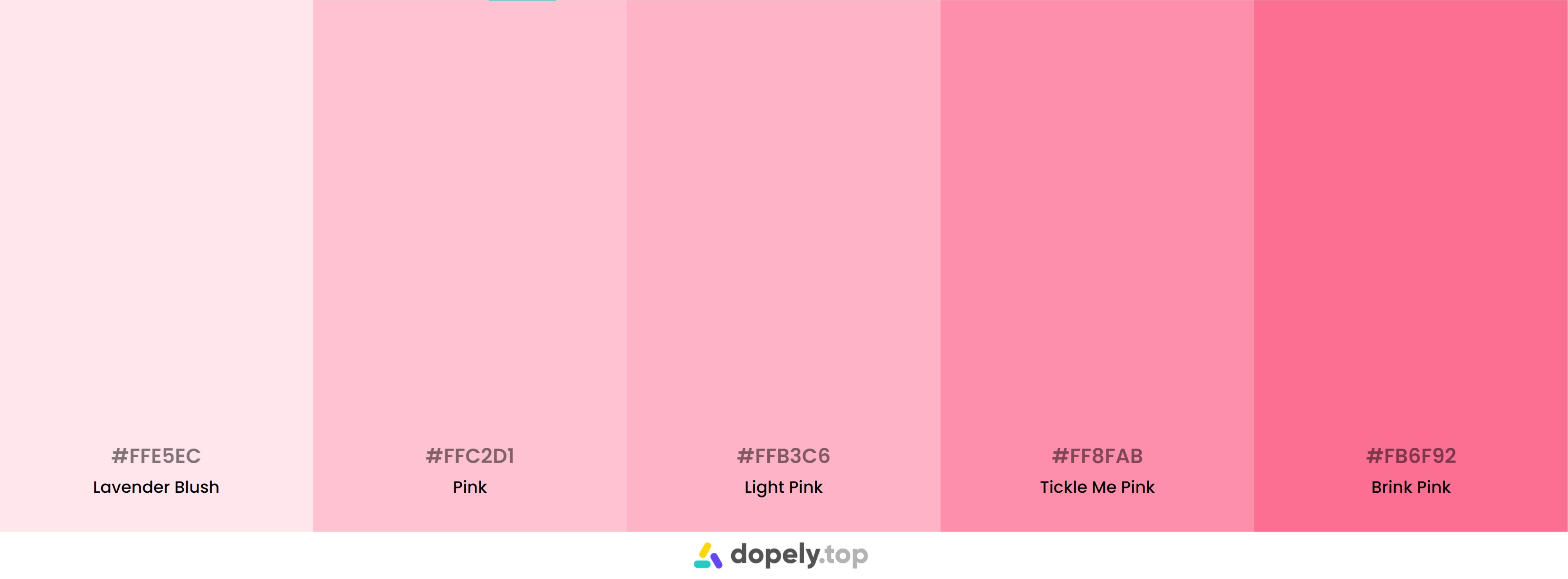 15 Pink Color Palette Inspirations With Names Hex Codes Inside Colors