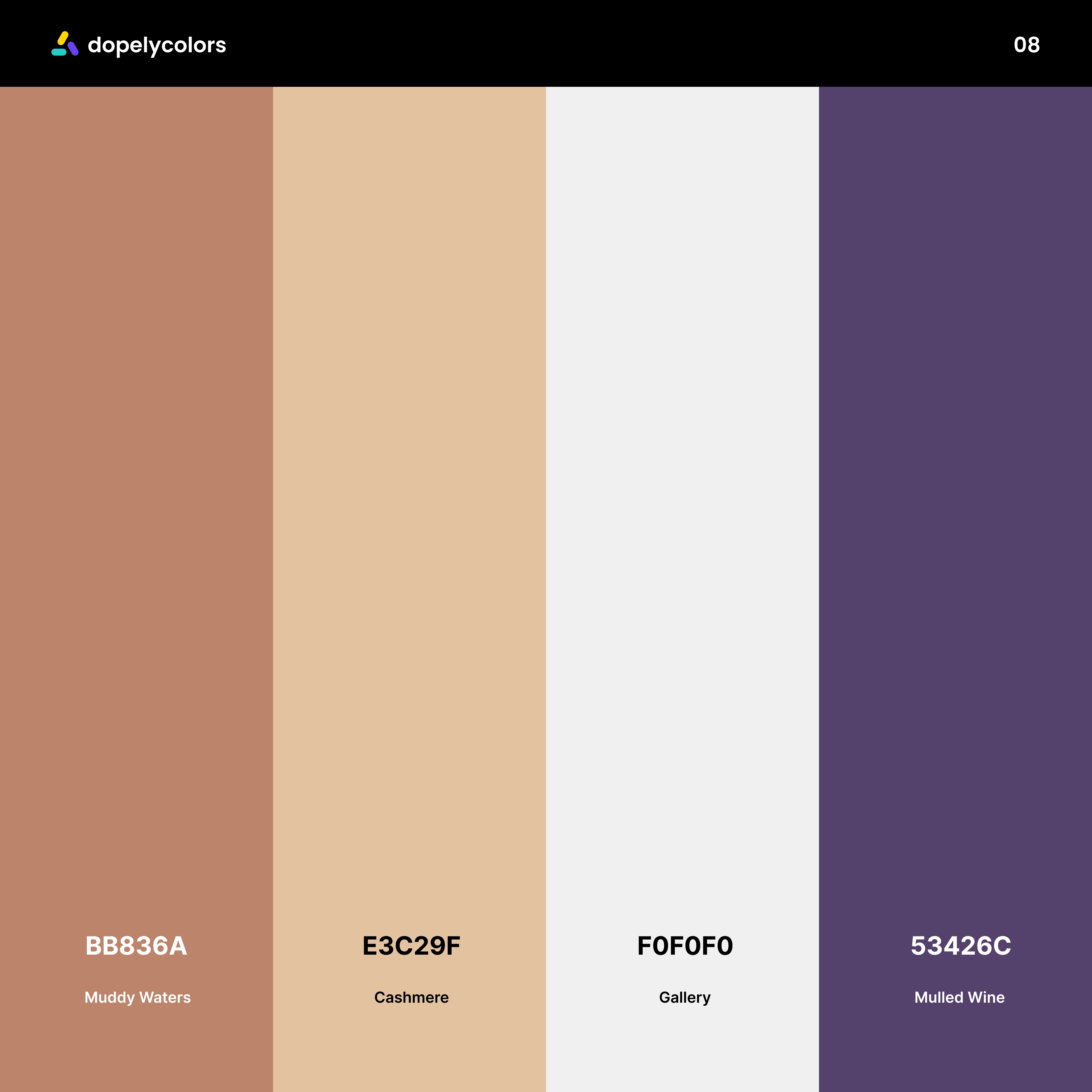 brown color palette  by dopely