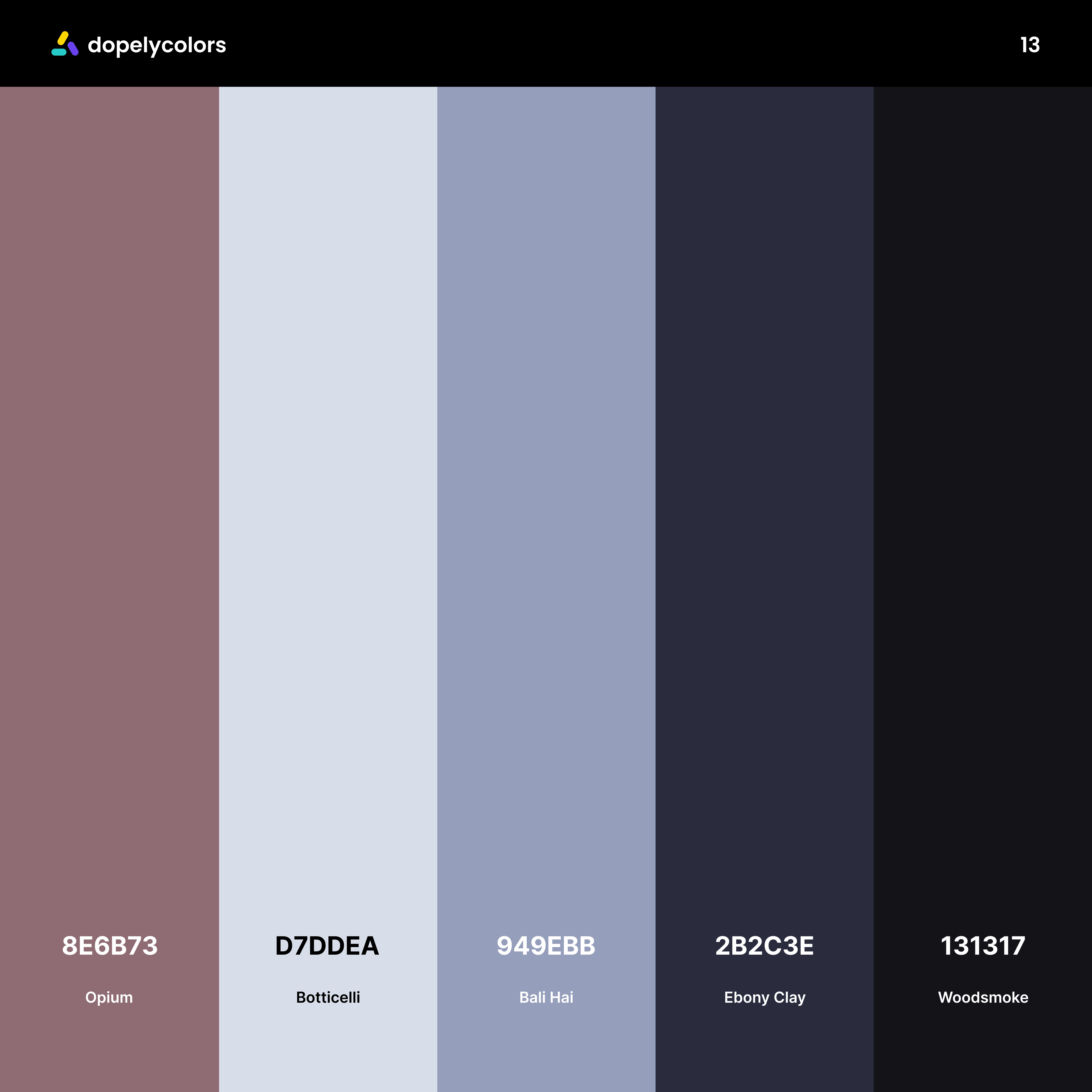dark color palette  by dopely