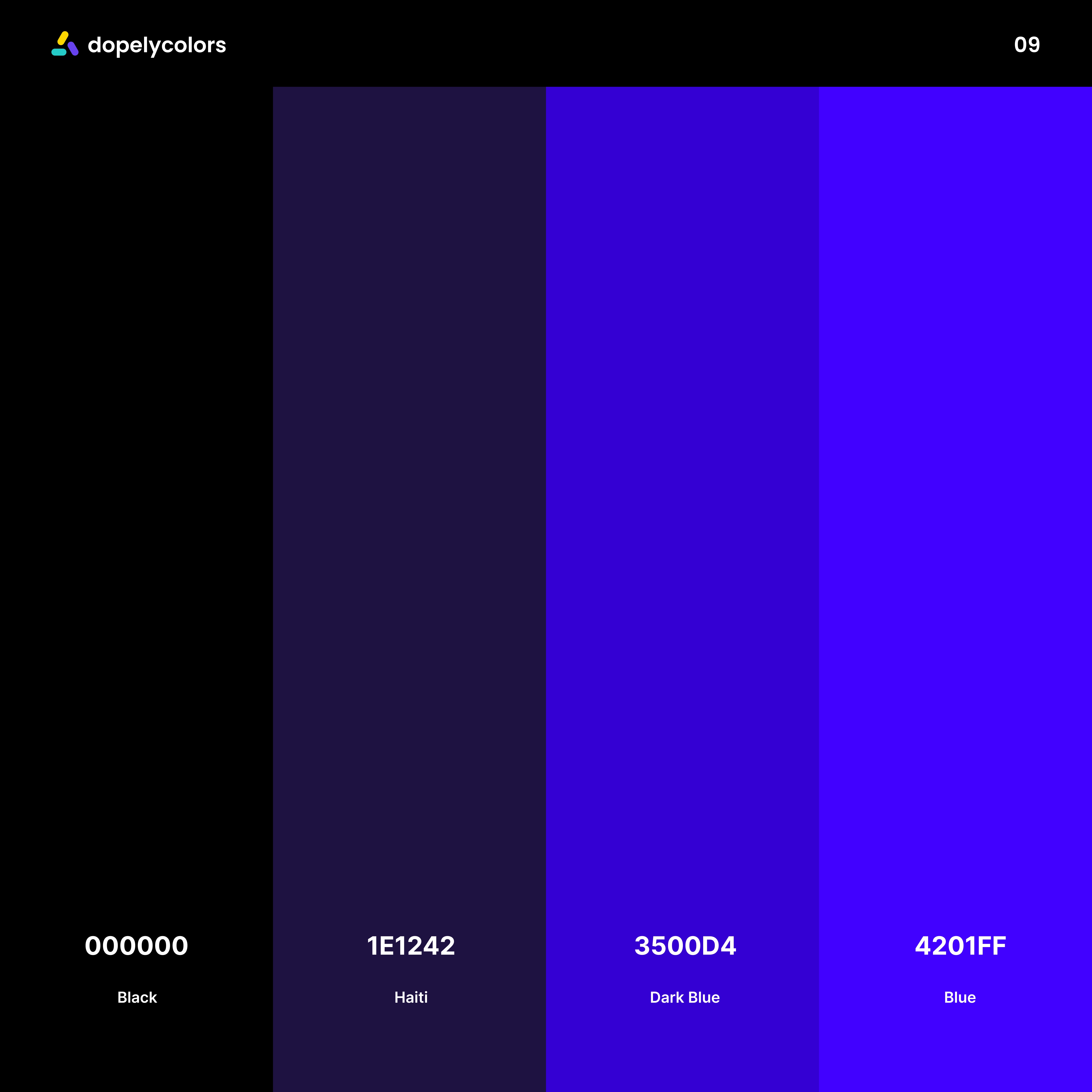 nice website color palette by dopely