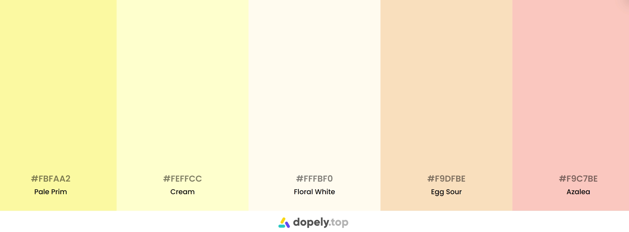 15 Yellow Color Palette Inspirations with Names & hex Codes