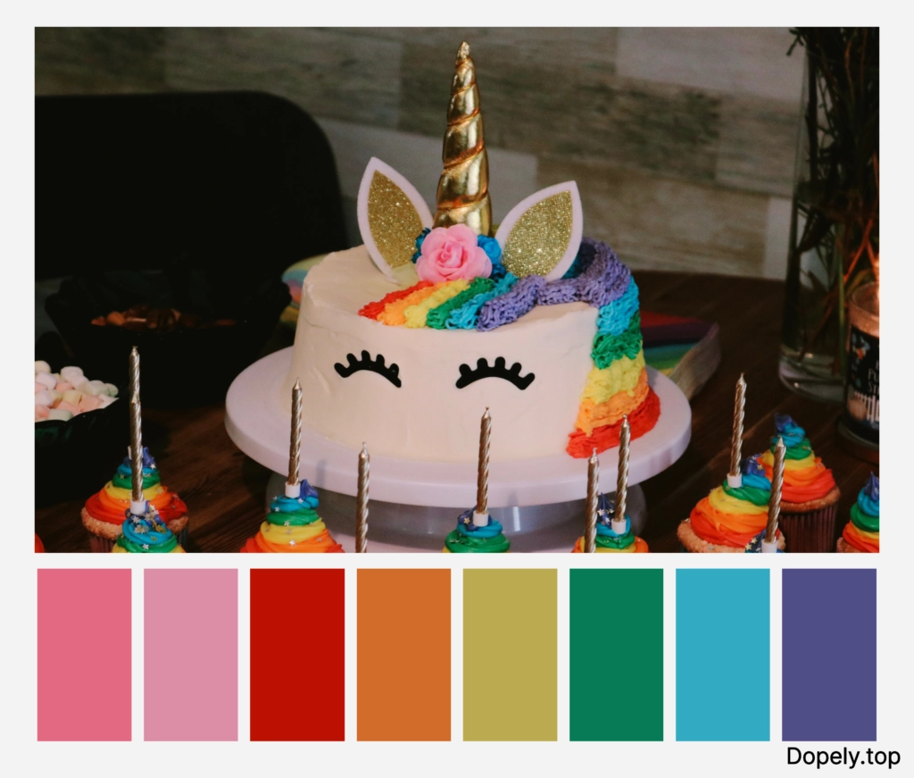 color palette inspiration of unicorn by Dopely color palette generator5