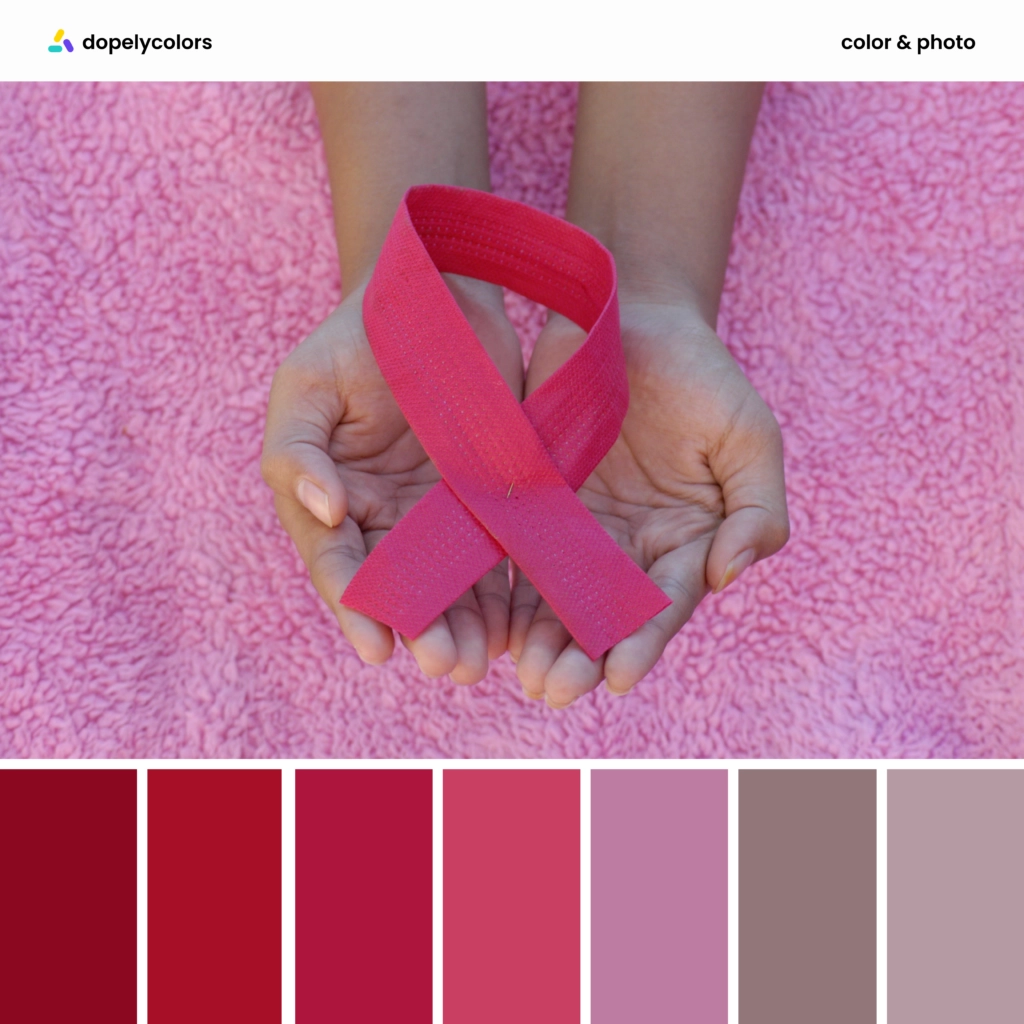 color palette inspiration of cancer ribbon colors by Dopely color palette generator5