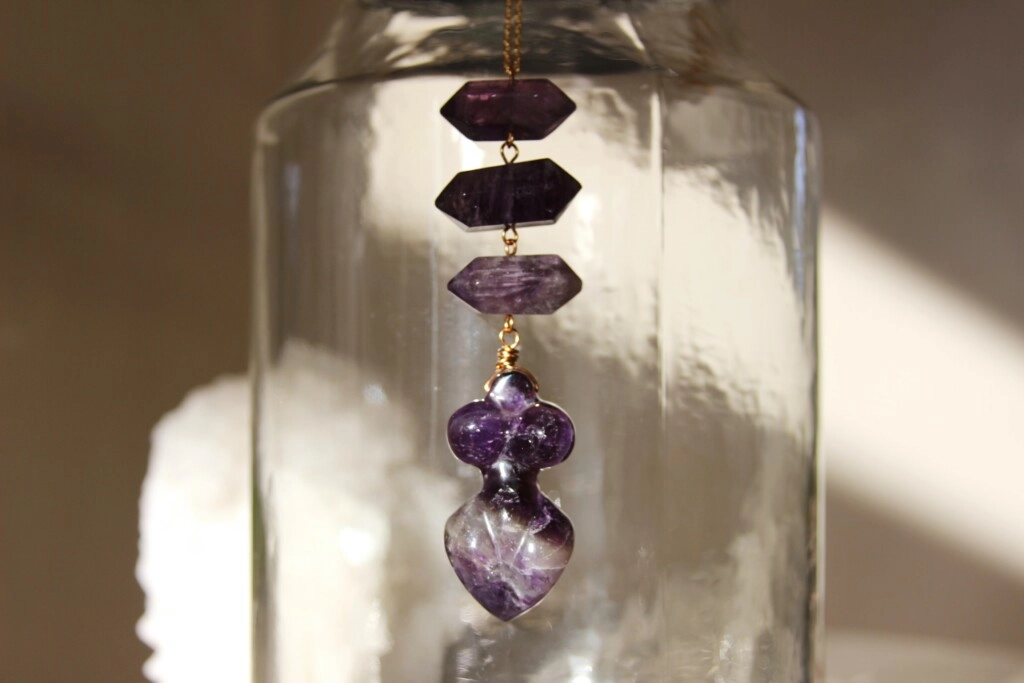 Amethyst jewelry for 28th anniversary wedding gift