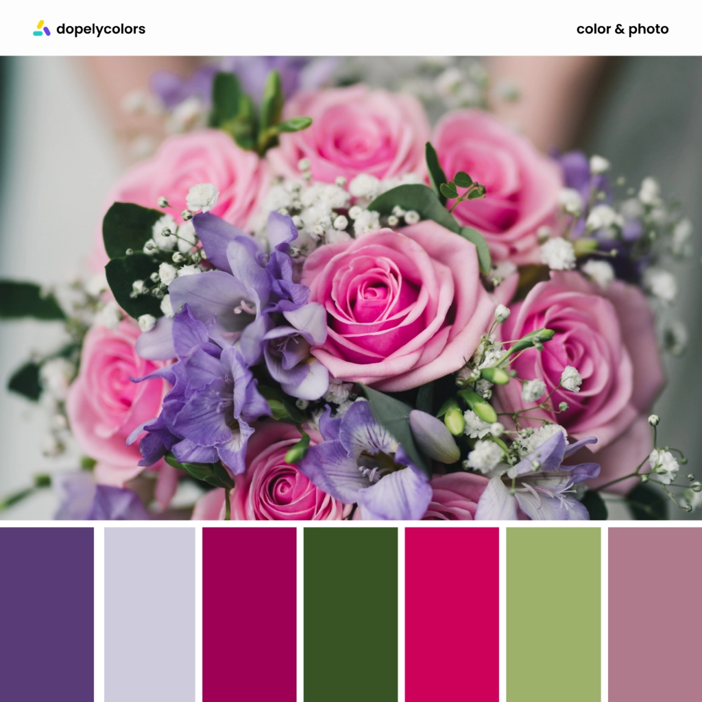 color palette inspiration of flower colors by dopely color palette generator 8