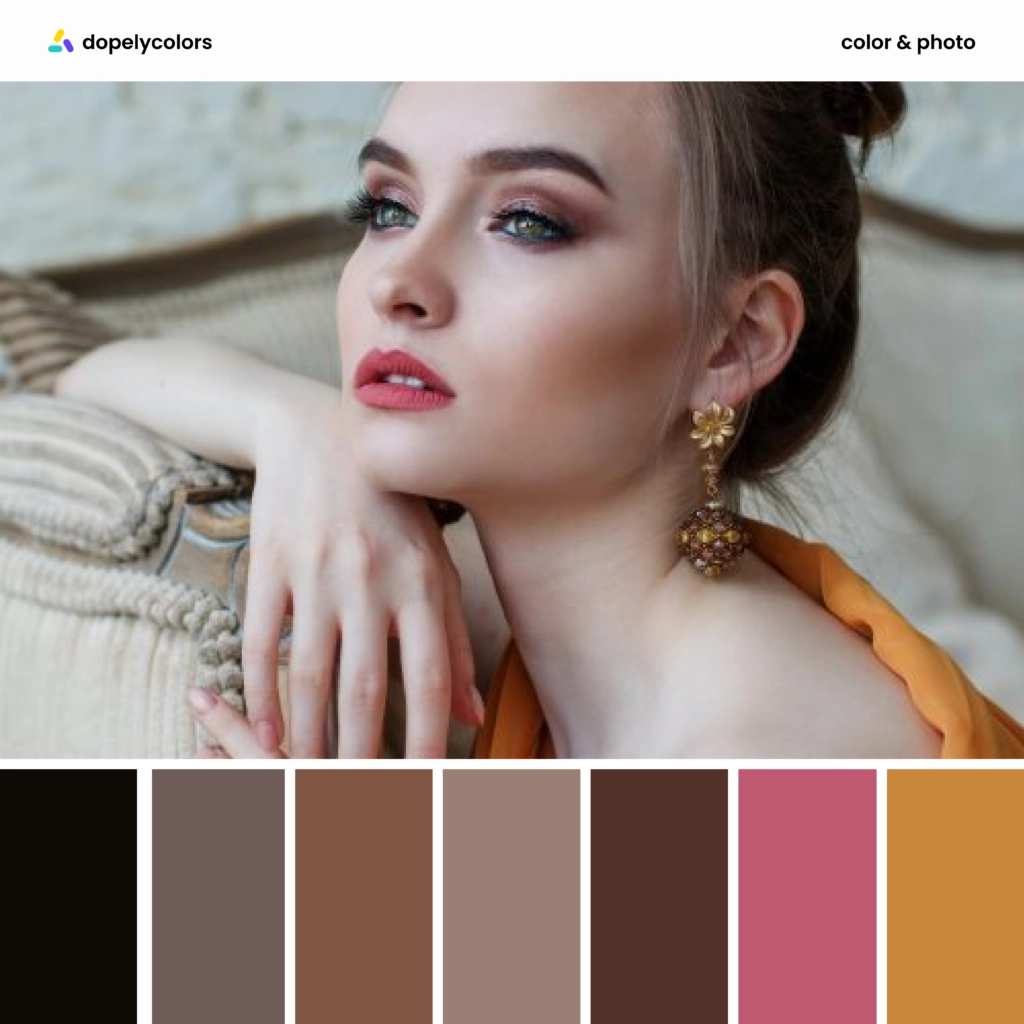 Color palette inspiration of autumn makeup 3