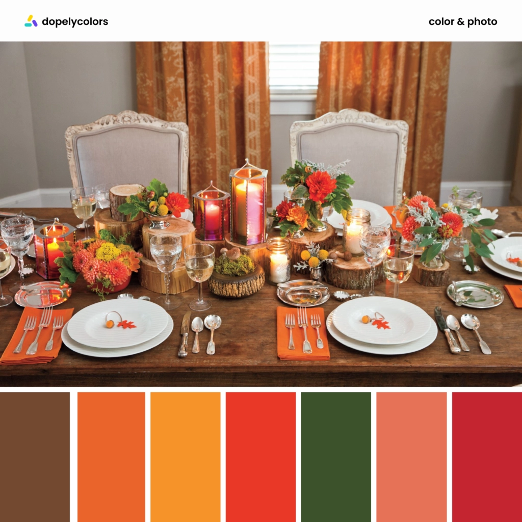 Color palette inspiration of Autumn decoration 3
