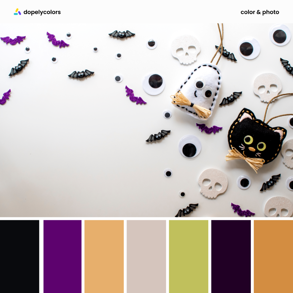 Color palette inspiration of Halloween colors 5