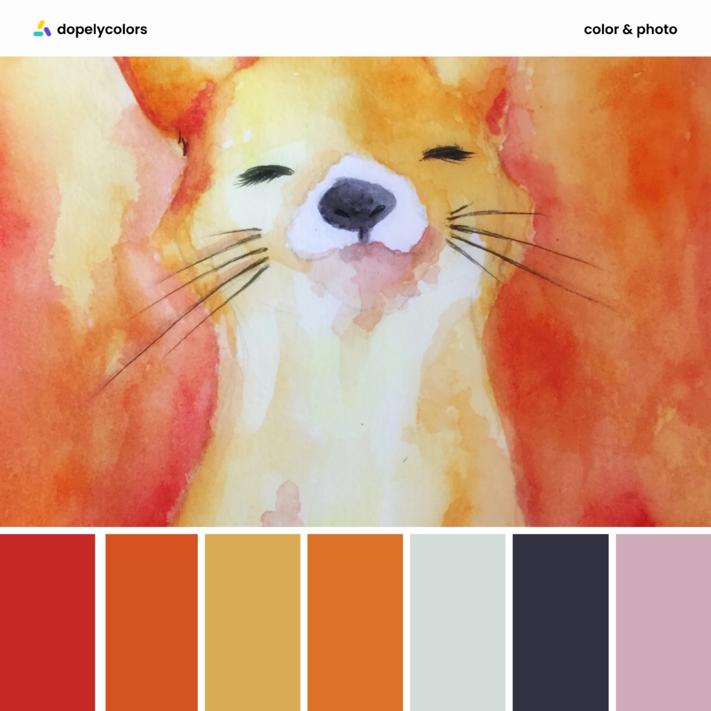 Color palette inspiration of watercolor paintings 2