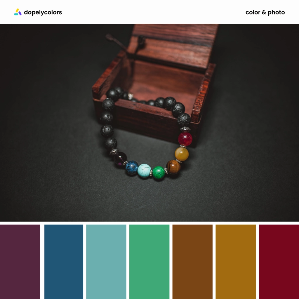Color palette inspiration of chakra colors by Dopely color palette generator 1