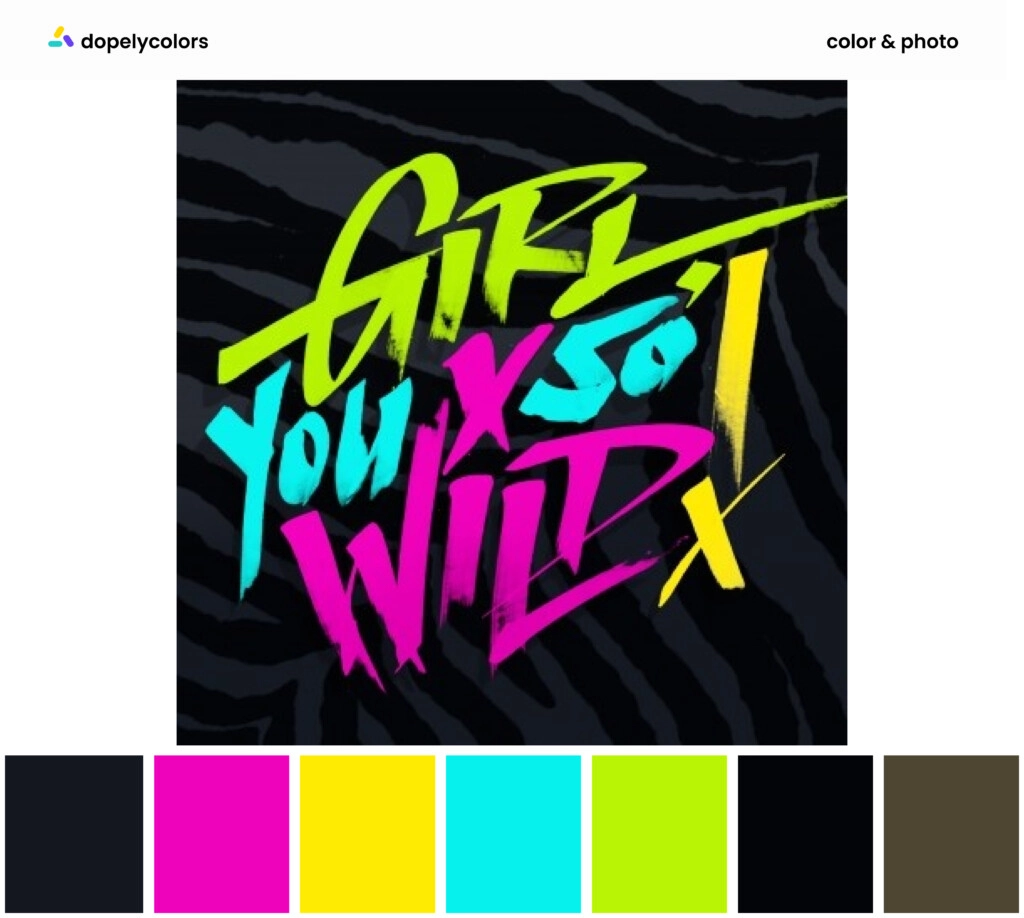 A graphic design of design influencer, Erik Marinovich, and its color palette