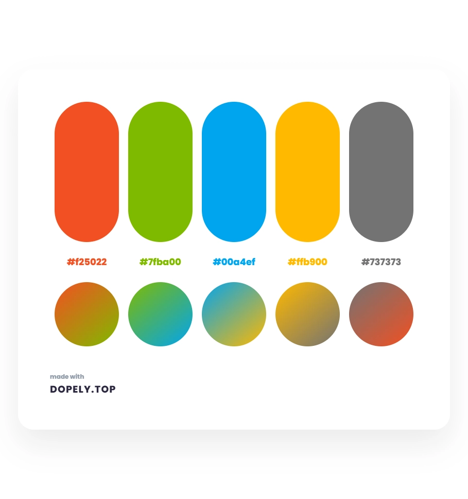 Microsoft color palette