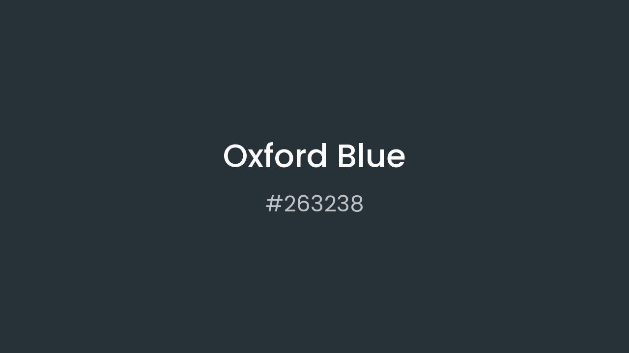 263238 Oxford Blue | Dopely Colors